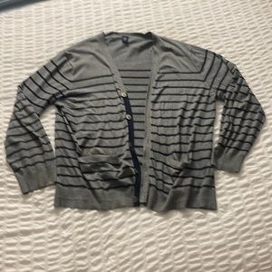 Gap Striped Cardigan Mens